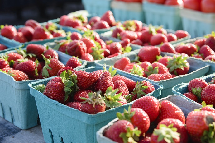 Farmers Market Strawberries 2