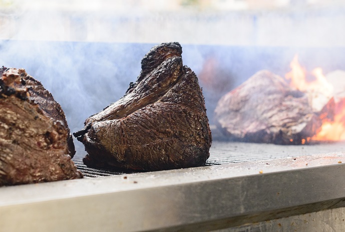 Grilled Beef Outside