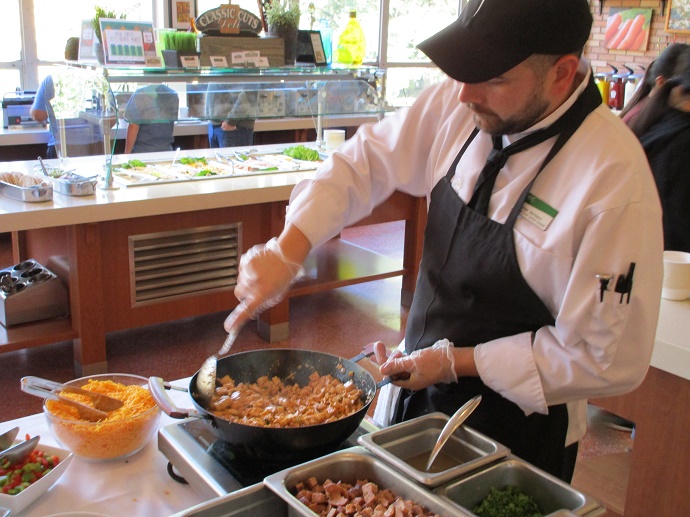 display cooking